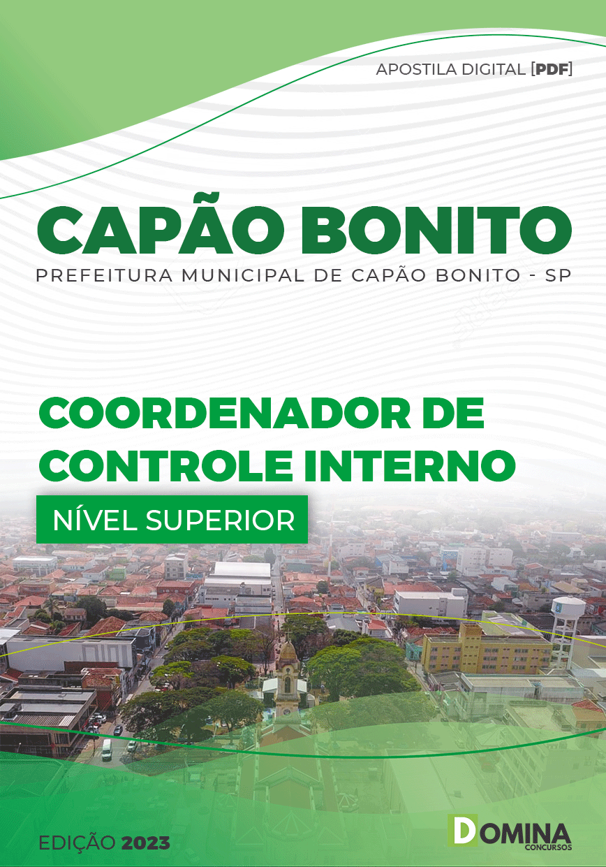 Apostila Pref Capão Bonito SP 2023 Coordenador Controle Interno