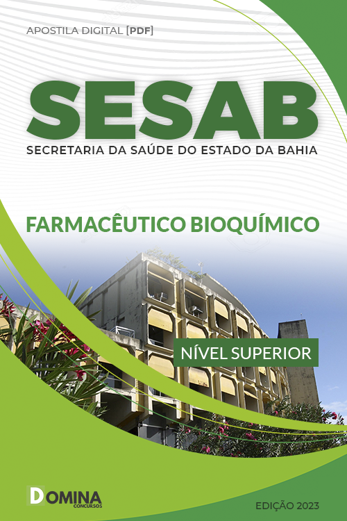 Apostila Digital SESAB 2023 Farmacêutico Bioquímico