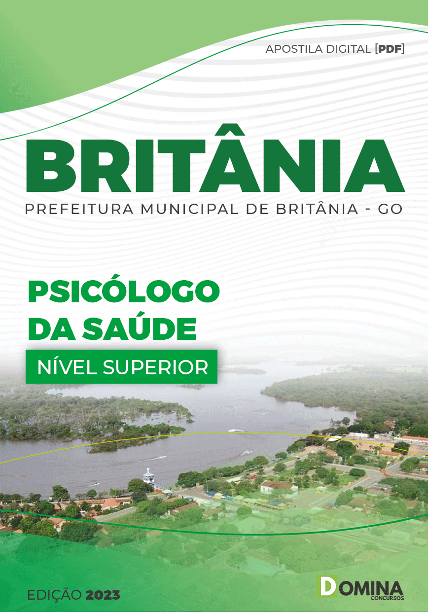 Apostila Digital Pref Britânia GO 2023 Psicologia Saúde