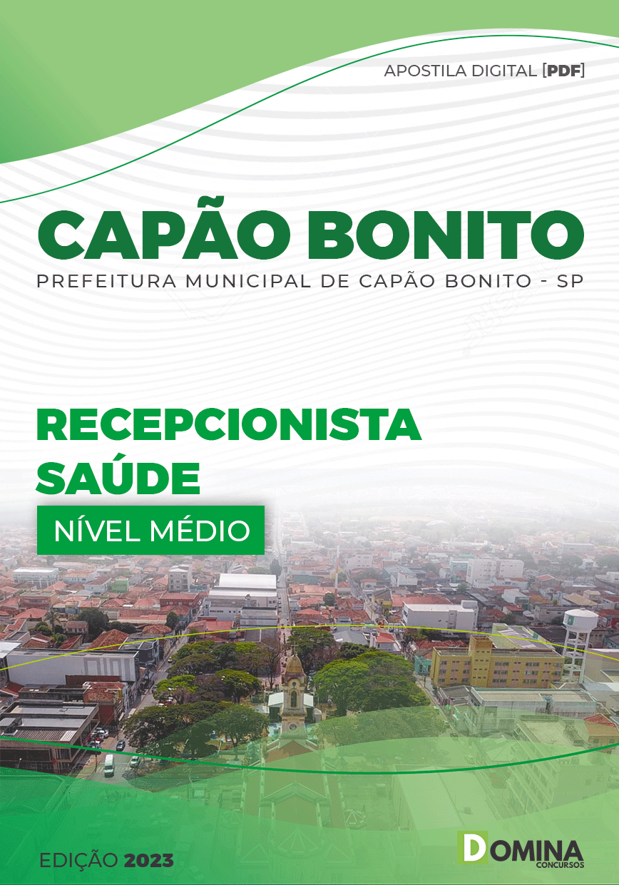 Apostila Pref Capão Bonito SP 2023 Recepcionista Saúde