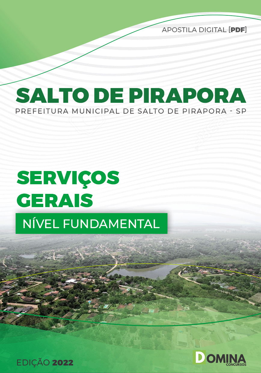 Apostila Digital Pref Salto Pirapora SP 2022 Serviços Gerais