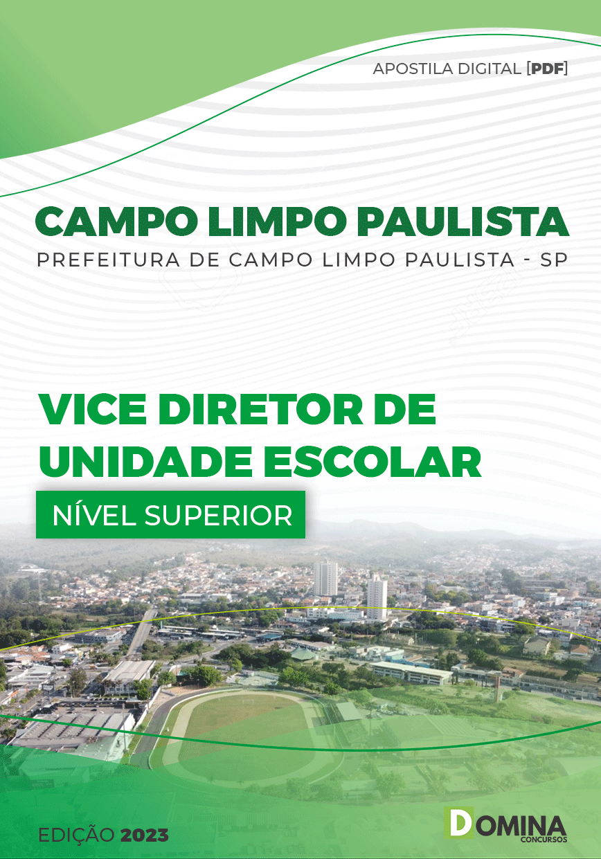 Apostila Campo Limpo Paulista Vice Diretor Escolar