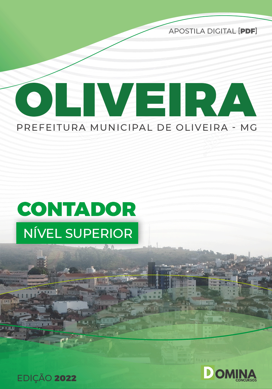 Apostila Concurso Pref Oliveira MG 2022 Contador