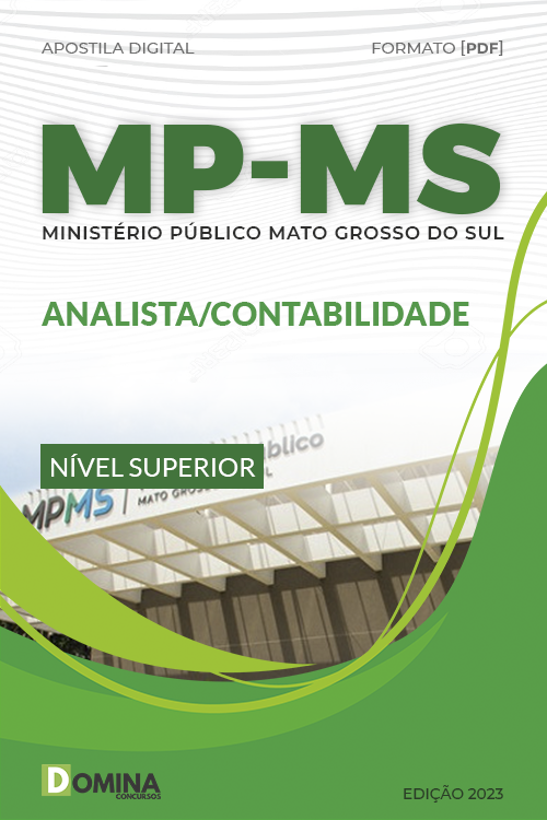 Apostila Digital MP MS 2023 Analista Contabilidade