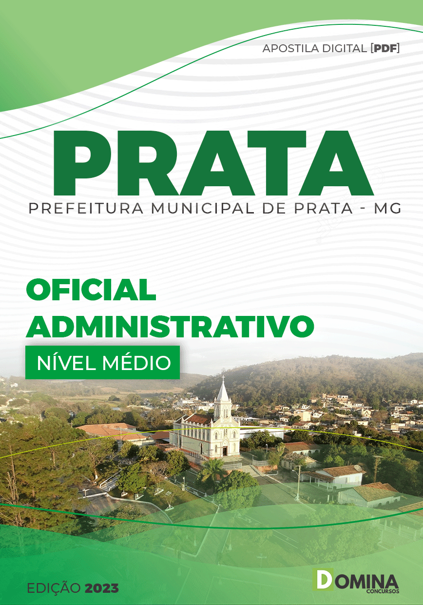 Apostila Digital Pref Prata MG 2023 Oficial Administrativo