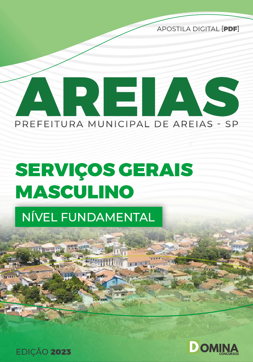 Apostila Pref Areias SP 2023 Serviços Gerais Masculino