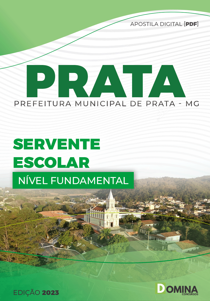 Apostila Concurso Pref Prata MG 2023 Servente Escolar