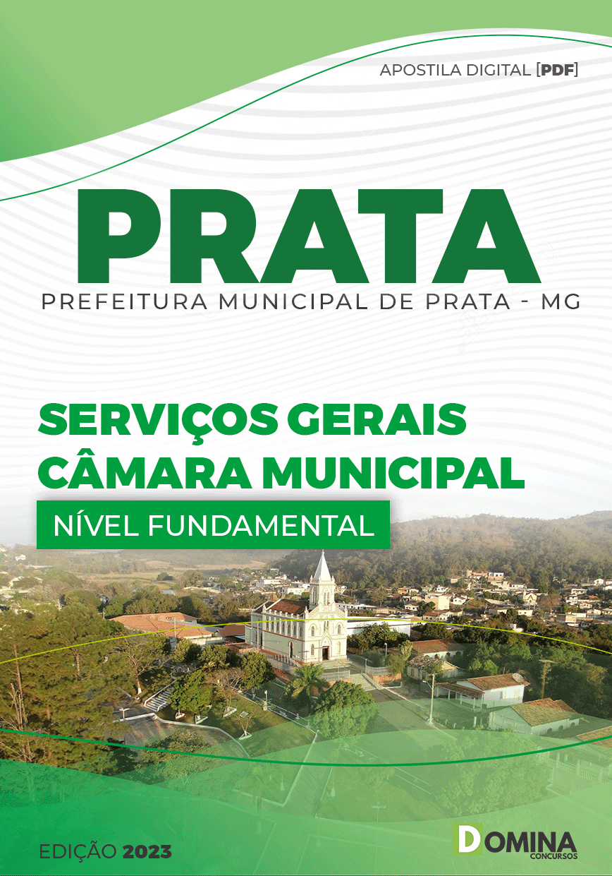 Apostila Pref Prata MG 2023 Serviços Gerais Câmara Municipal