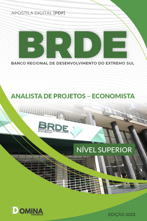 Apostila BRDE 2023 Analista Projetos Economista