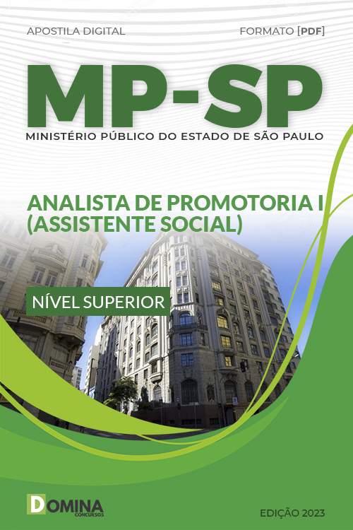 Apostila MP SP 2023 Analista Promotoria I Assistente Social