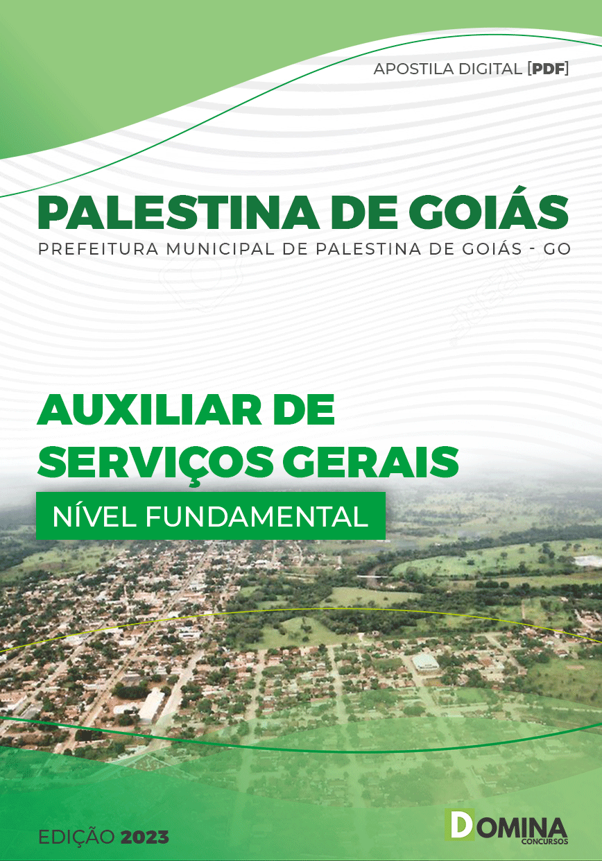 Apostila Pref Palestina GO 2023 Auxiliar Serviços Gerais