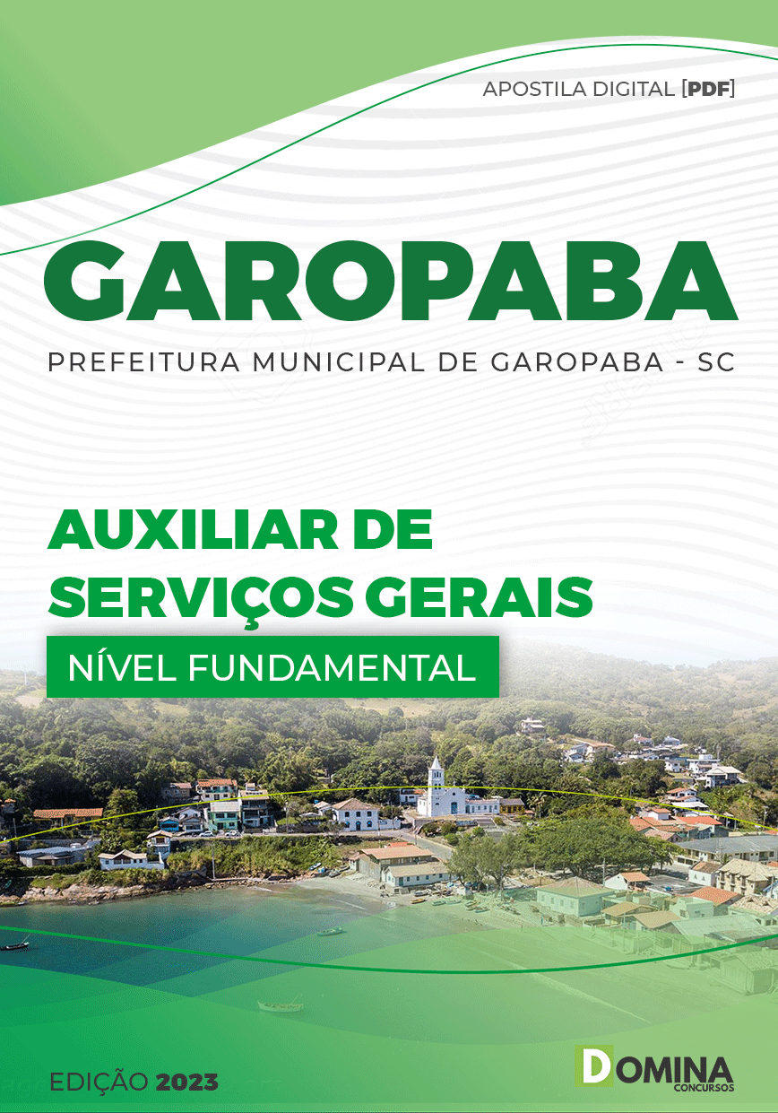 Apostila Pref Garopaba SC 2023 Auxiliar Serviços Gerais