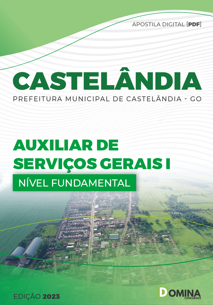 Apostila Pref Castelândia GO 2023 Auxiliar Serviços Gerais I