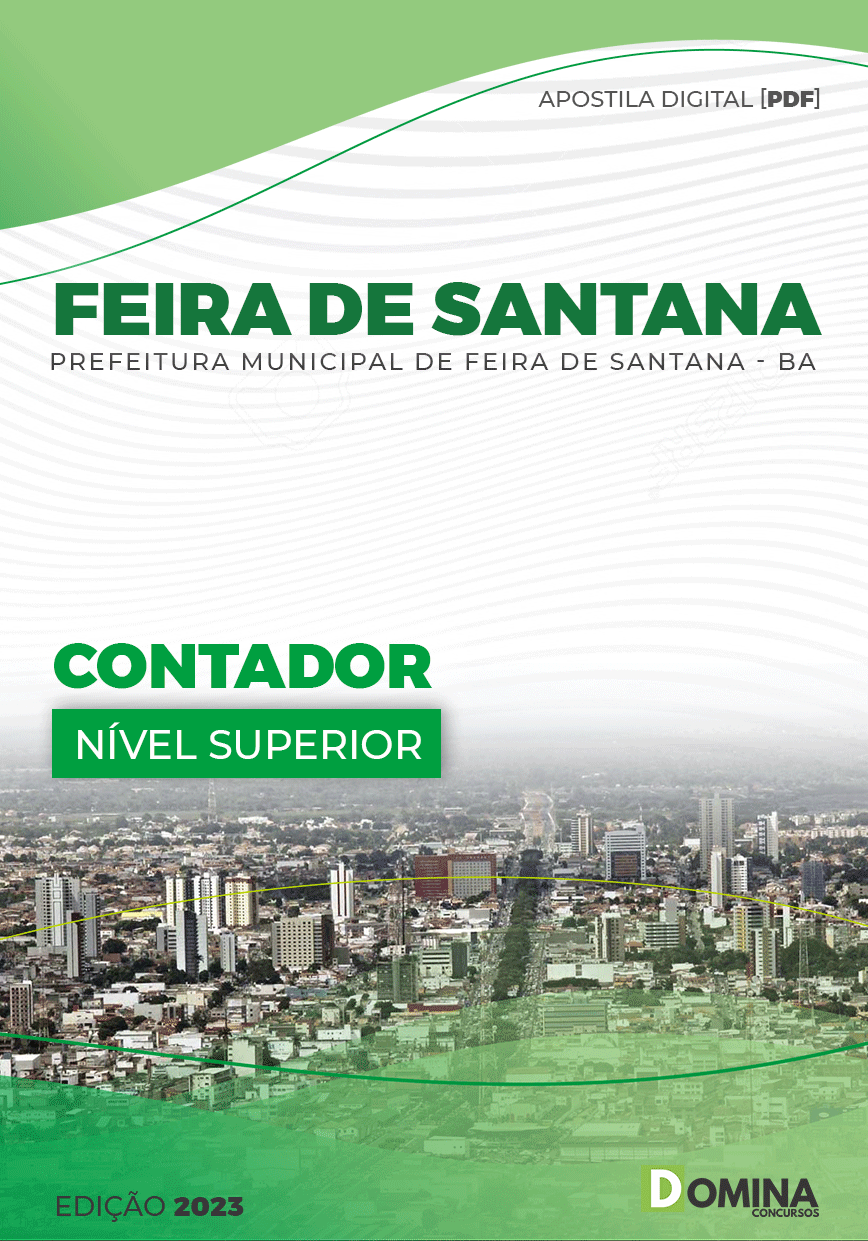 Apostila Digital Pref Feira Santana BA 2023 Contador