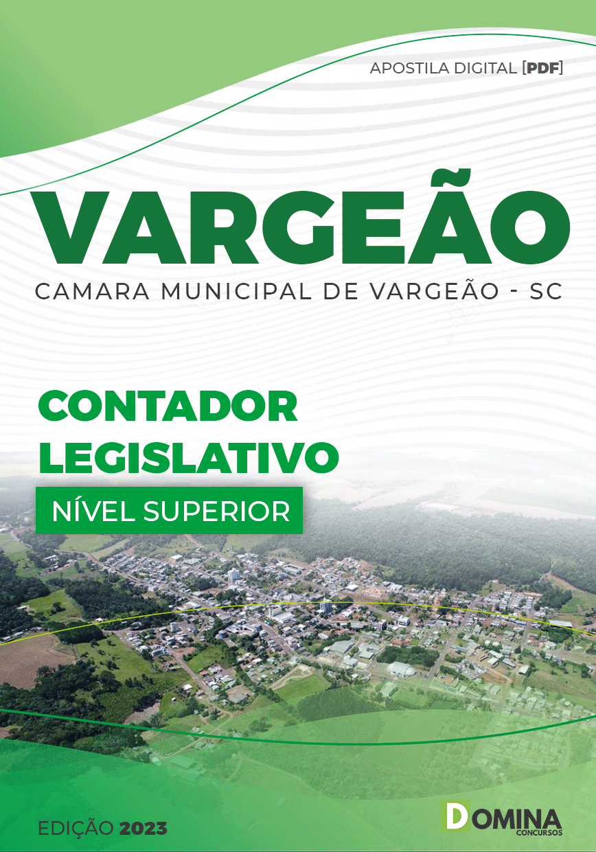 Apostila Câmara Vargeão SC 2023 Contador Legislativo