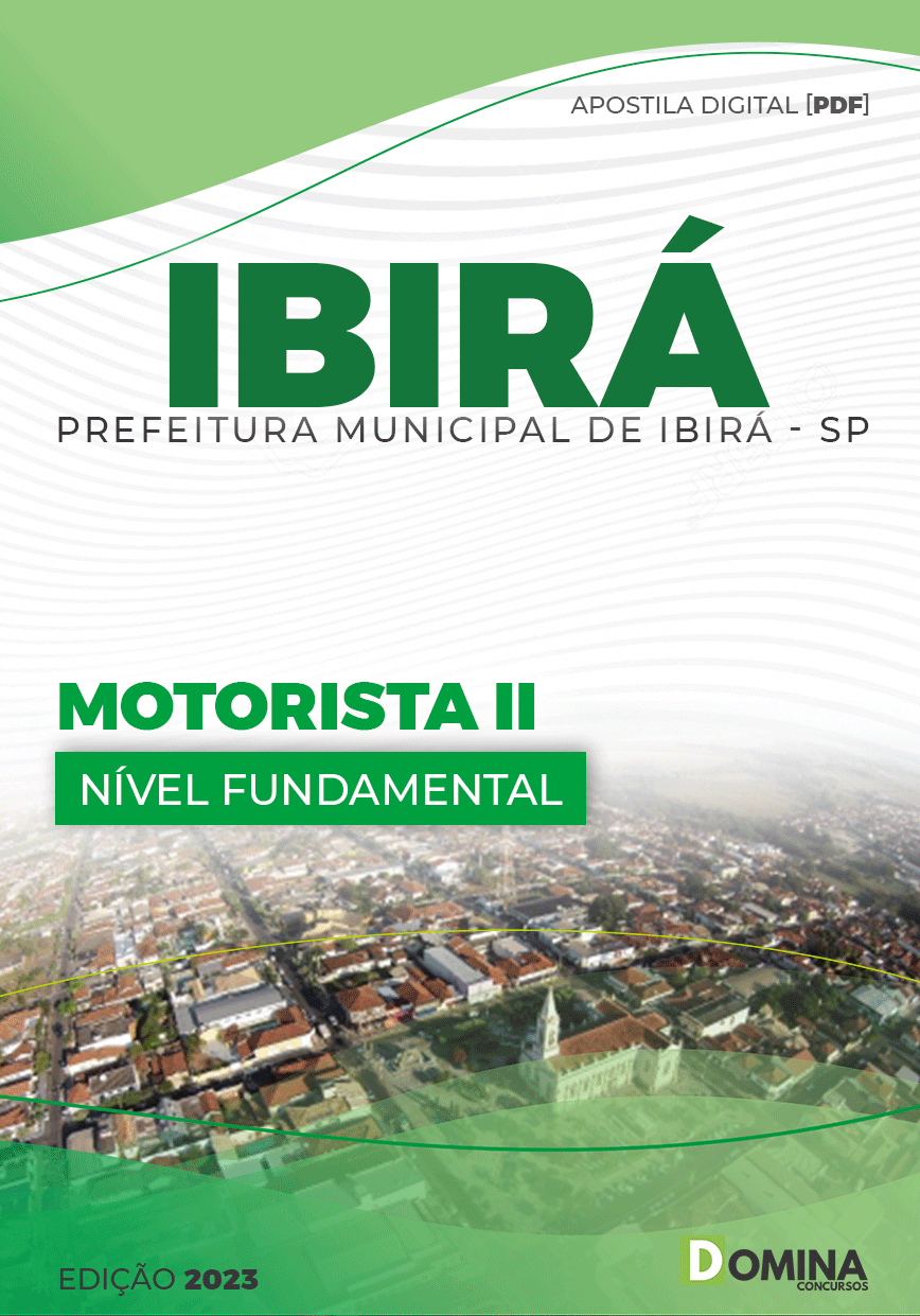 Apostila Digital Concurso Pref Ibirá SP 2023 Motorista II