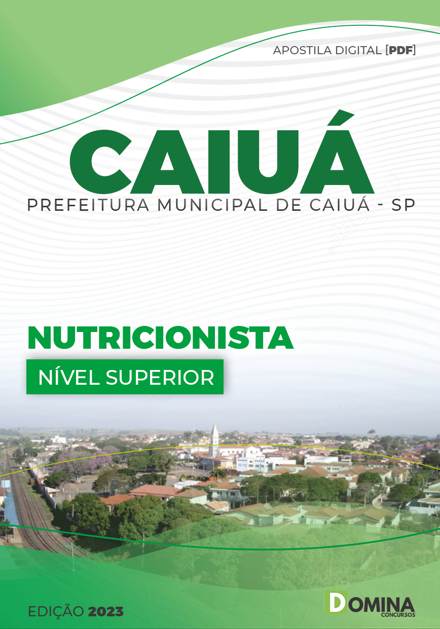 Apostila Concurso Pref Caiuá SP 2023 Nutricionista