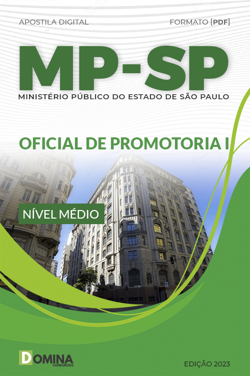 MP/SP – Ministério Público do Estado de São Paulo – Oficial de