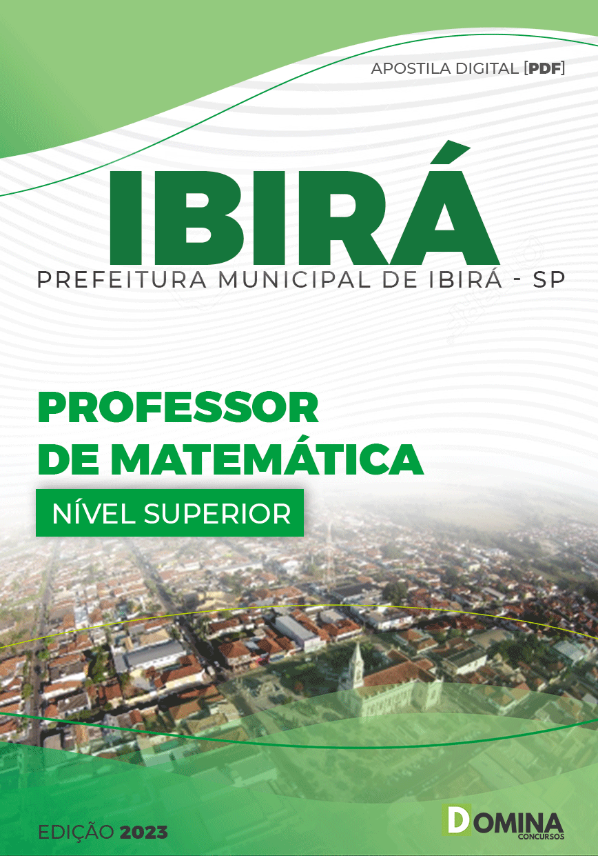 Apostila Concurso Pref Ibirá SP 2023 Professor Matemática