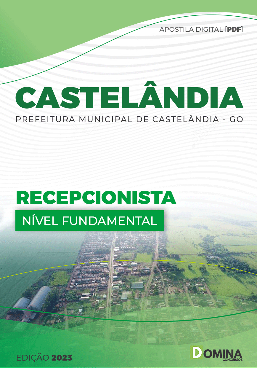 Apostila Concurso Pref Castelândia GO 2023 Recepcionista