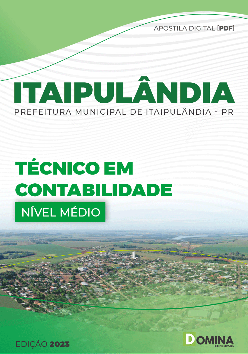 Apostila Pref Itaipulândia PR 2023 Técnico Contabilidade