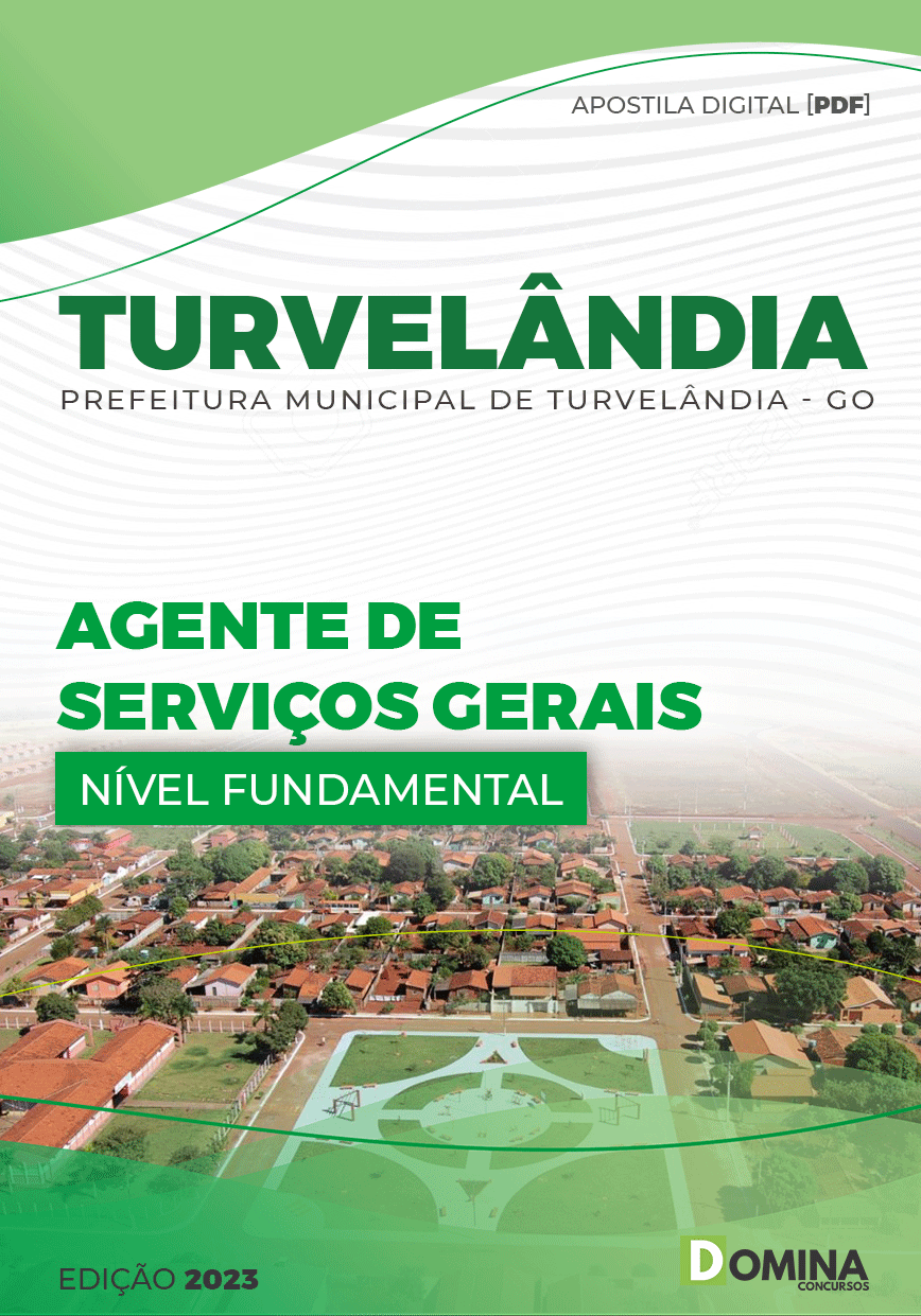 Apostila Pref Turvelândia GO 2023 Agente Serviços Gerais