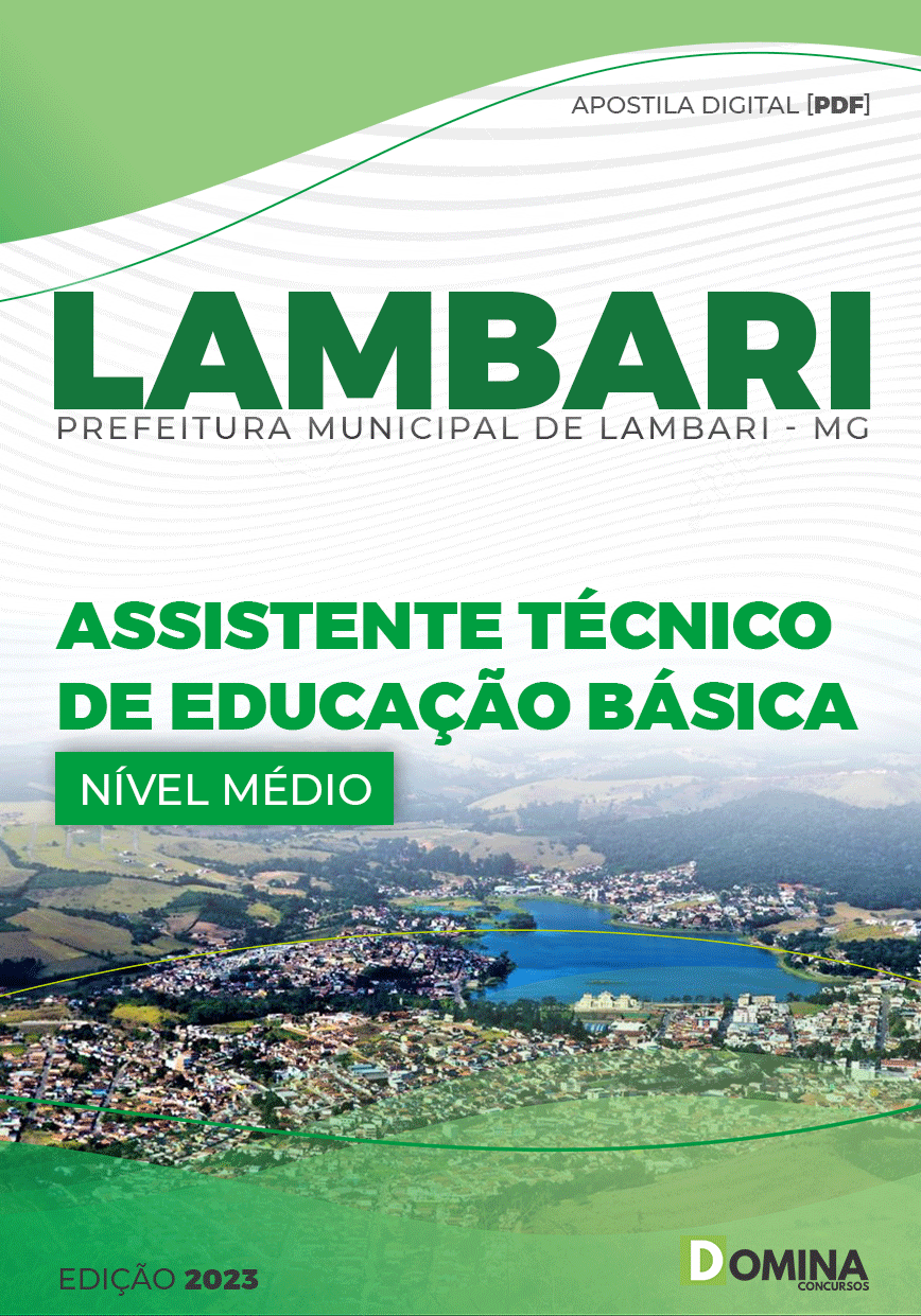 Apostila Pref Lambari MG 2023 Assistente Técnico Educação Básica