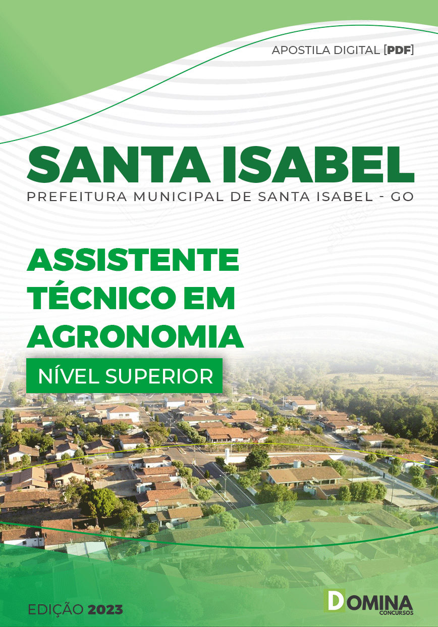 Apostila Pref Santa Isabel GO 2023 Assistente Técnico Agrônomia