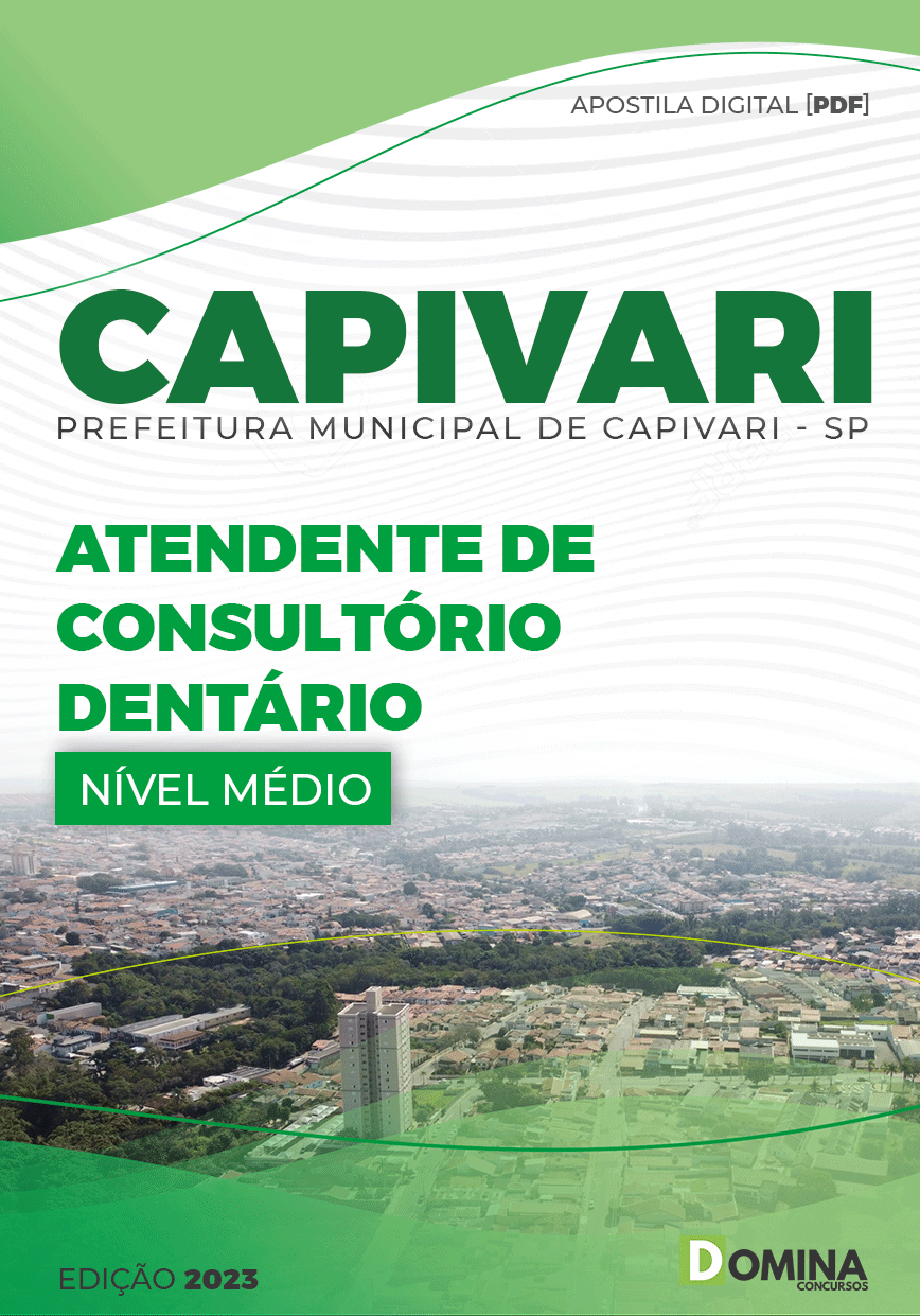 Apostila Pref Capivari SP 2023 Atendente Consultório Dentário