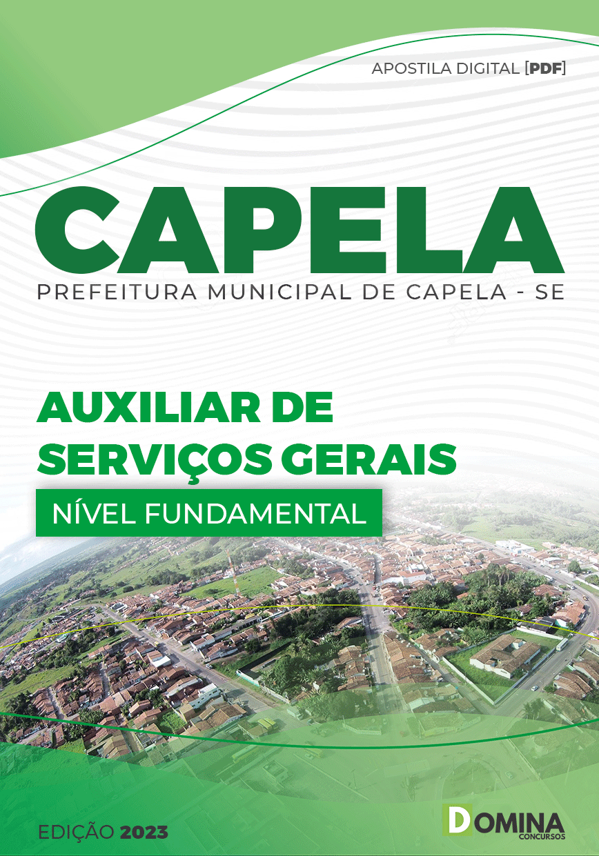 Apostila Concurso Pref Capela SE 2023 Auxiliar Serviços Gerais