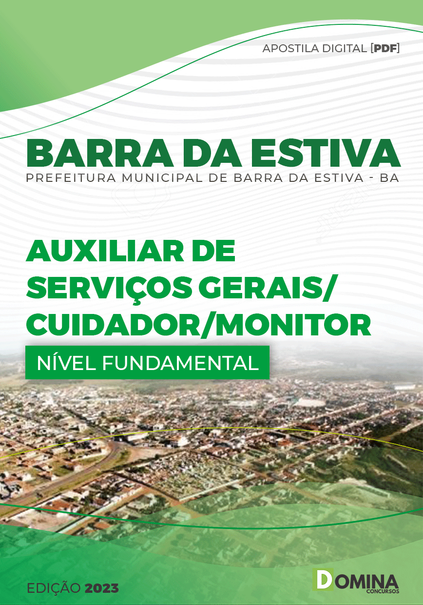 Apostila Pref Barra Estiva BA 2023 Auxiliar Serviços Gerais