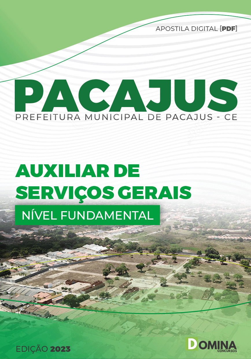 Apostila Pref Pacajus CE 2023 Auxiliar Serviços Gerais