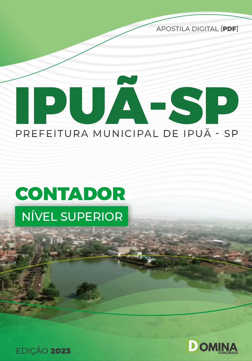 Apostila Digital Concurso Pref Ipuã SP 2023 Contador