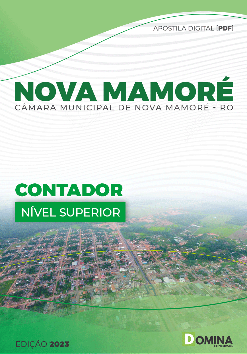 Apostila Câmara Nova Mamoré RO 2023 Contador