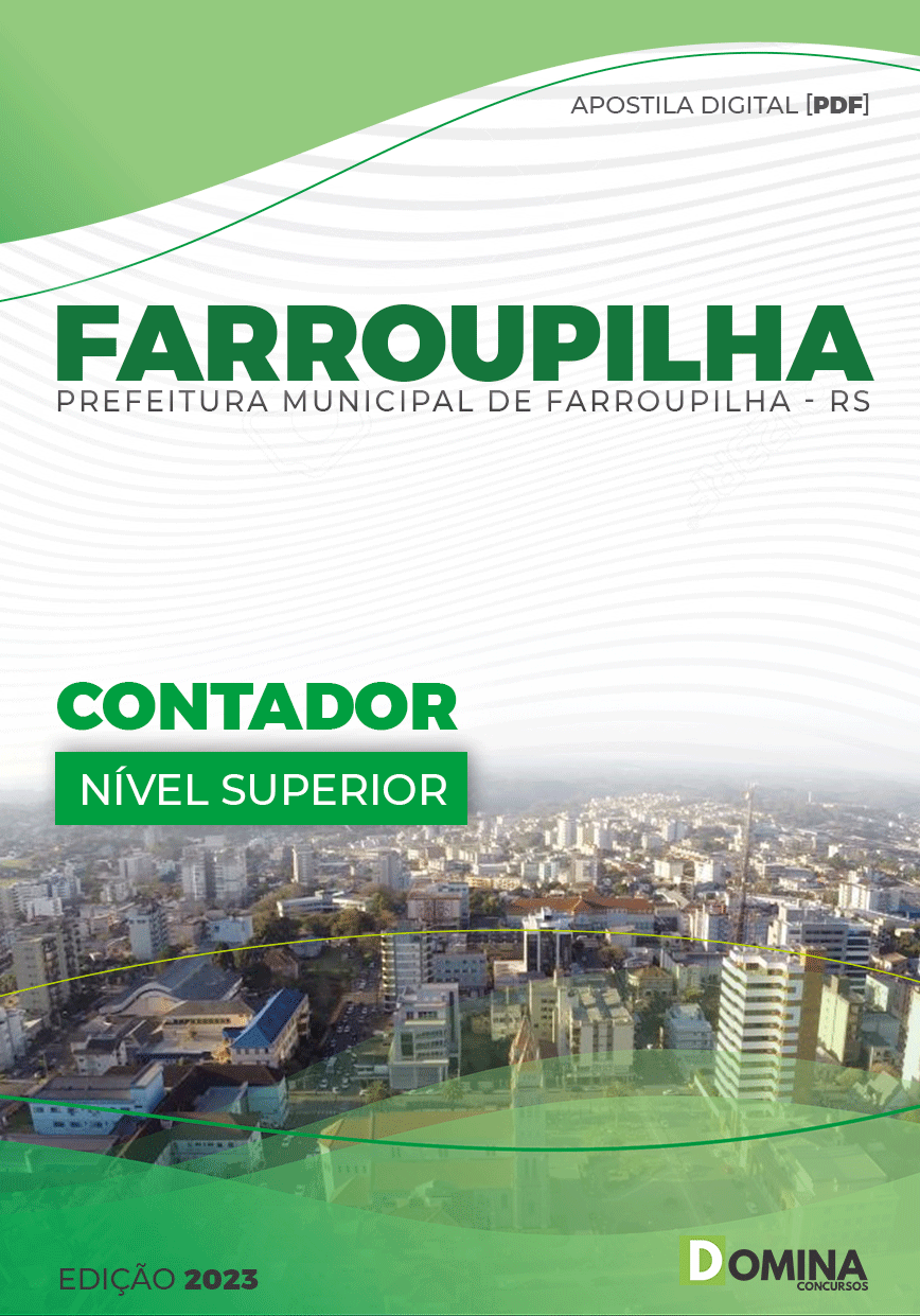 Apostila Digital Pref Farroupilha RS 2023 Contador