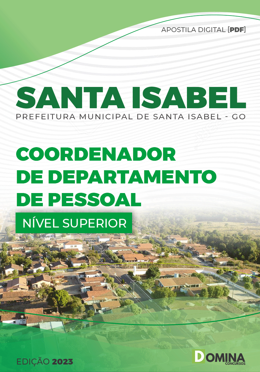 Apostila Pref Santa Isabel GO 2023 Coordenador Departamento Pessoal