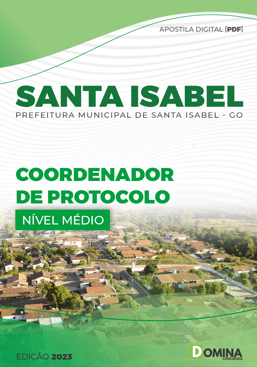 Apostila Pref Santa Isabel GO 2023 Coordenador Protocolo