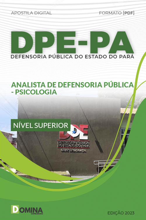 Apostila DPE PA 2023 Analista Defensoria Psicologia