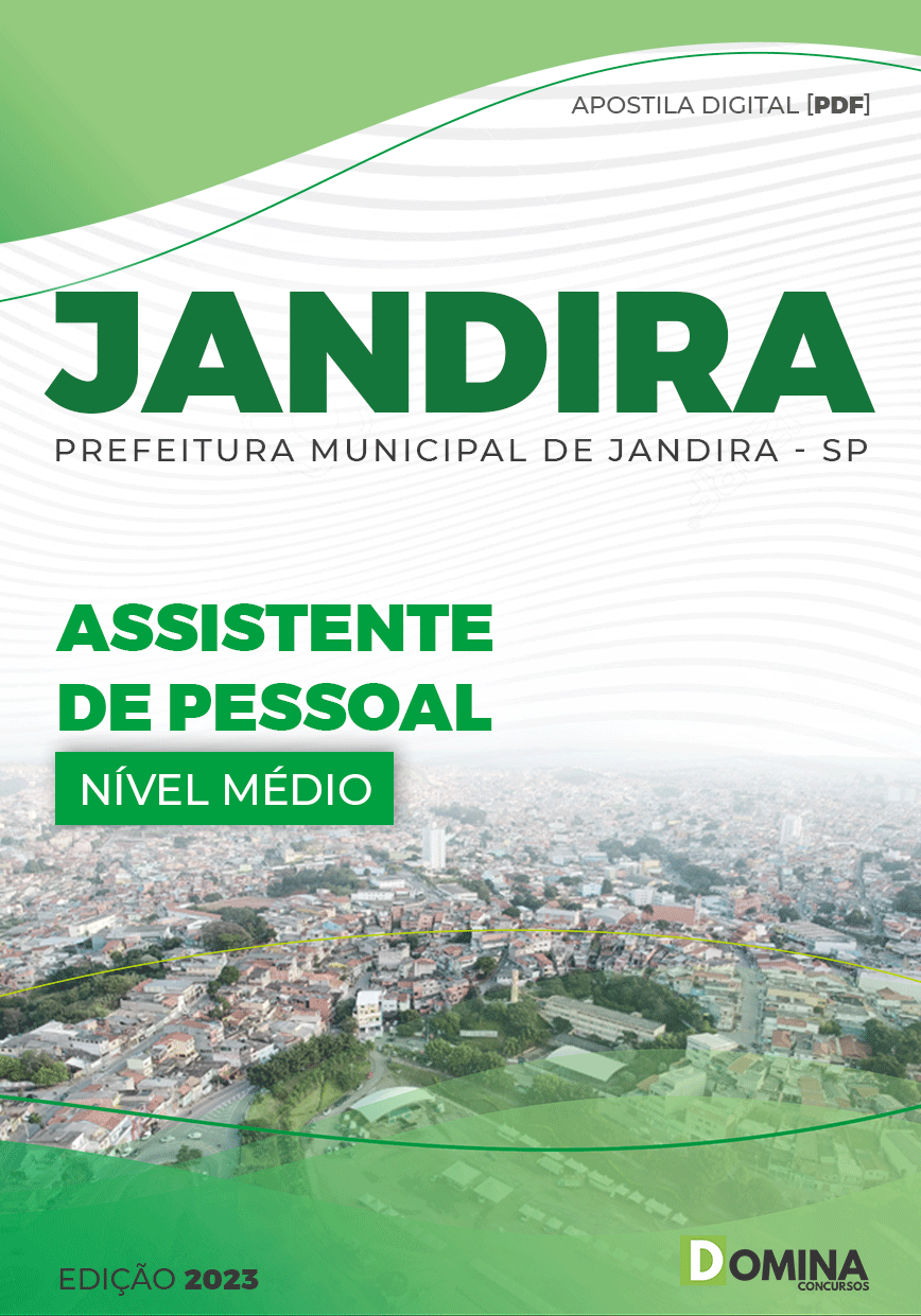 Apostila Digital Concurso Pref Jandira SP 2023 Assistente Pessoal