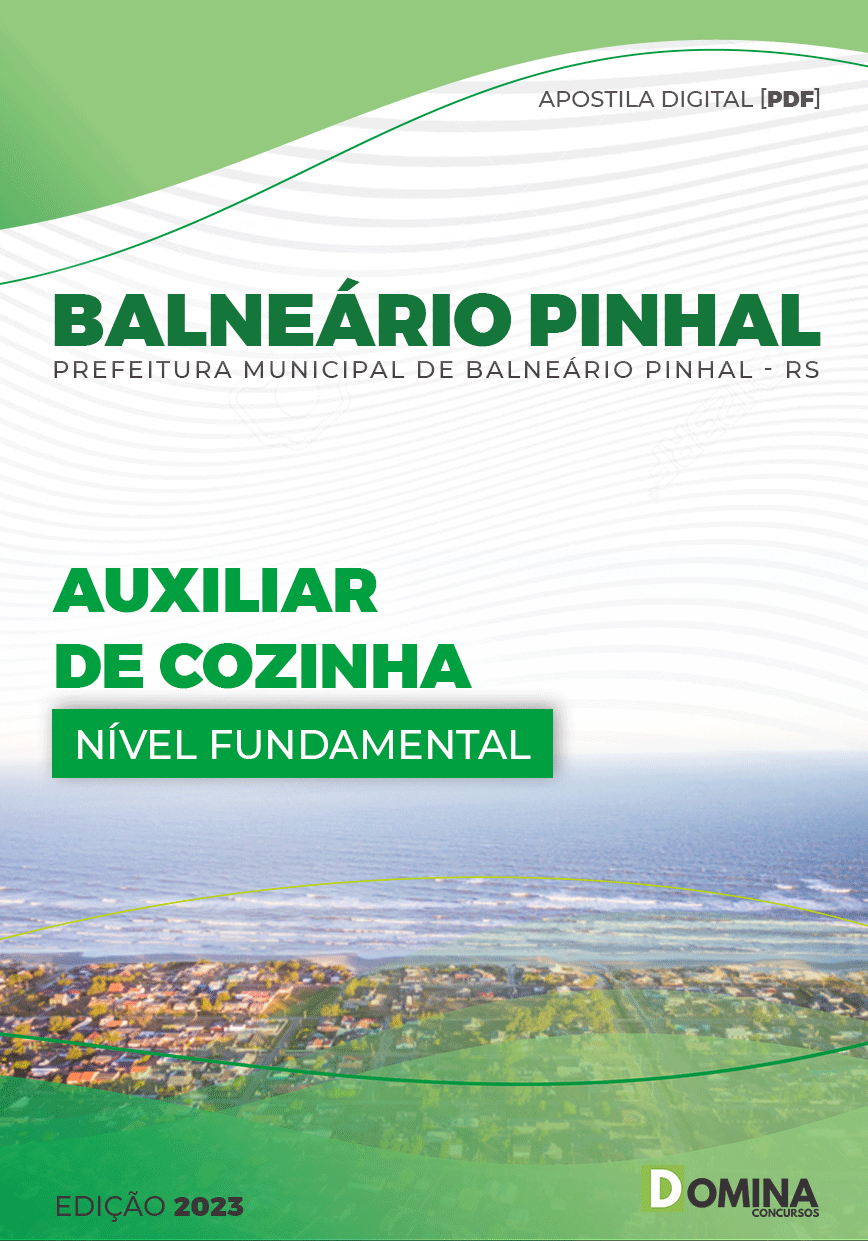 Apostila Pref Balneário Pinhal RS 2023 Auxiliar Cozinha