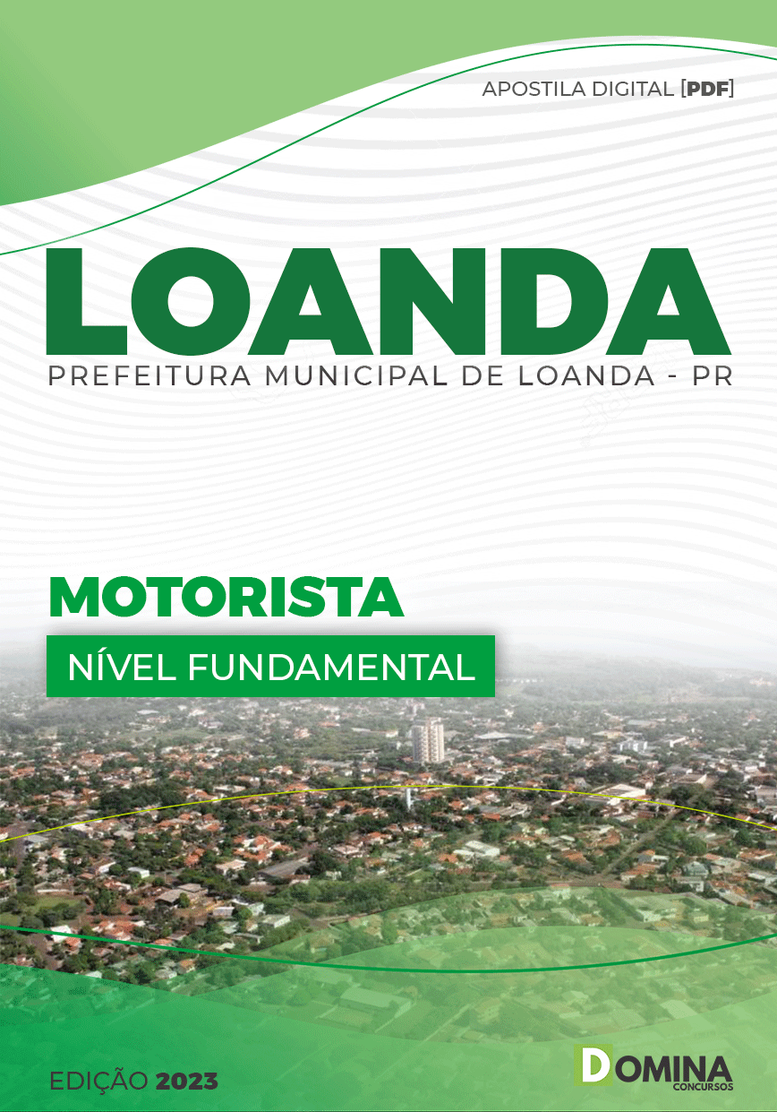 Apostila Concurso Pref Loanda PR 2023 Motorista