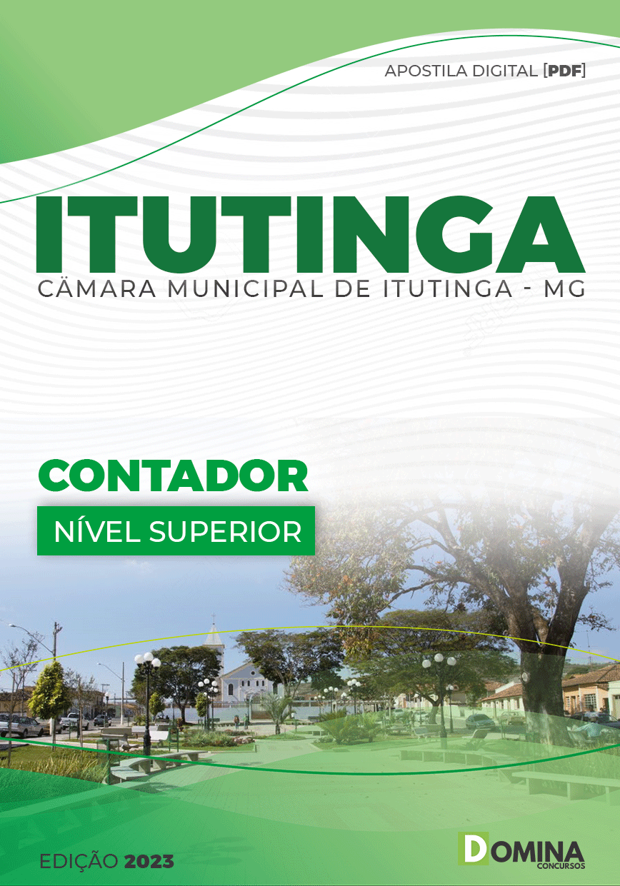 Apostila Digital Câmara Itutinga MG 2023 Contador