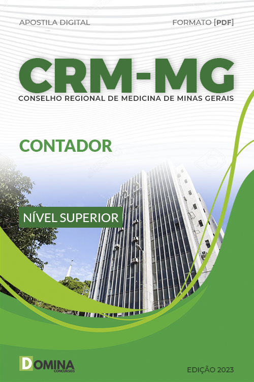 Apostila Digital Concurso CRM MG 2023 Contador