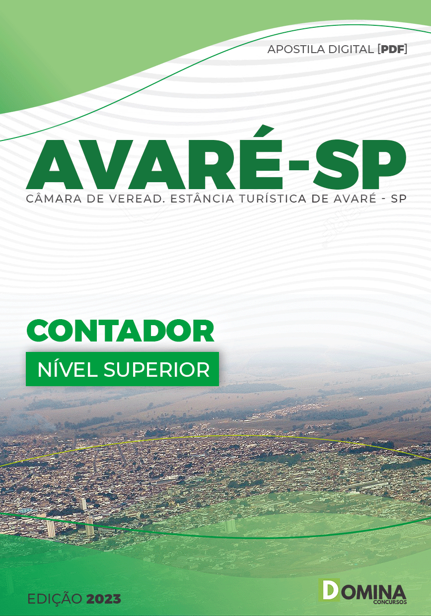 Apostila Concurso Câmara Avaré SP 2023 Contador