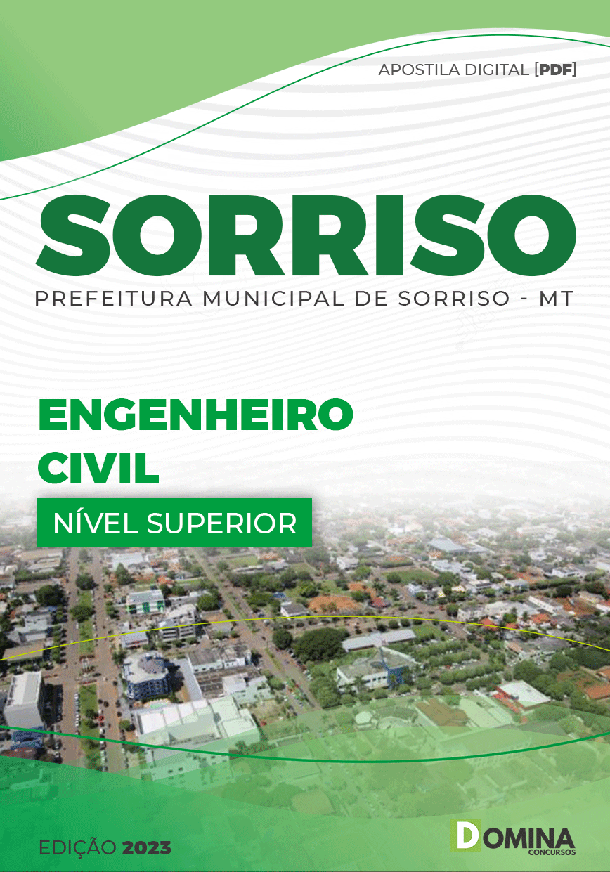 Apostila Digital Concurso Pref Sorriso MT 2023 Engenheiro Civil