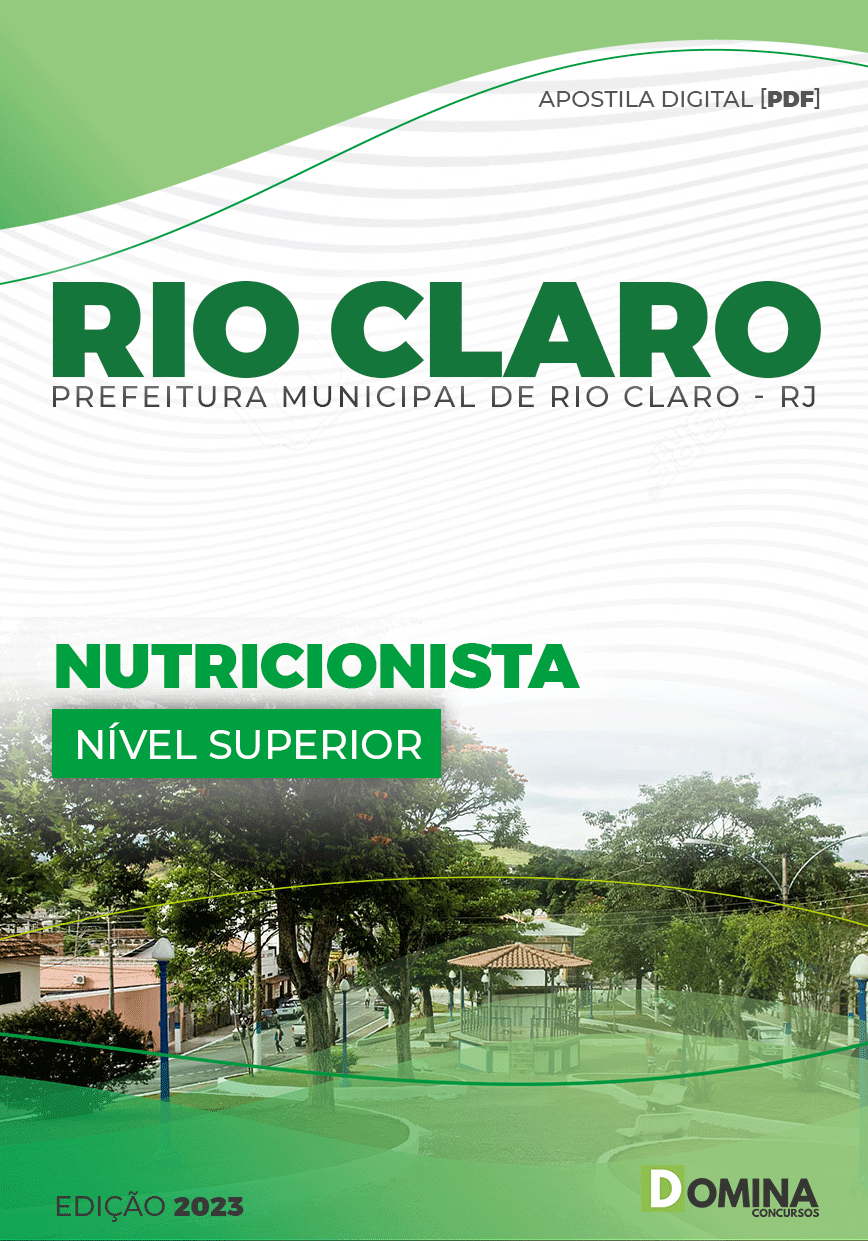 Apostila Concurso Pref Rio Claro RJ 2025 Nutricionista