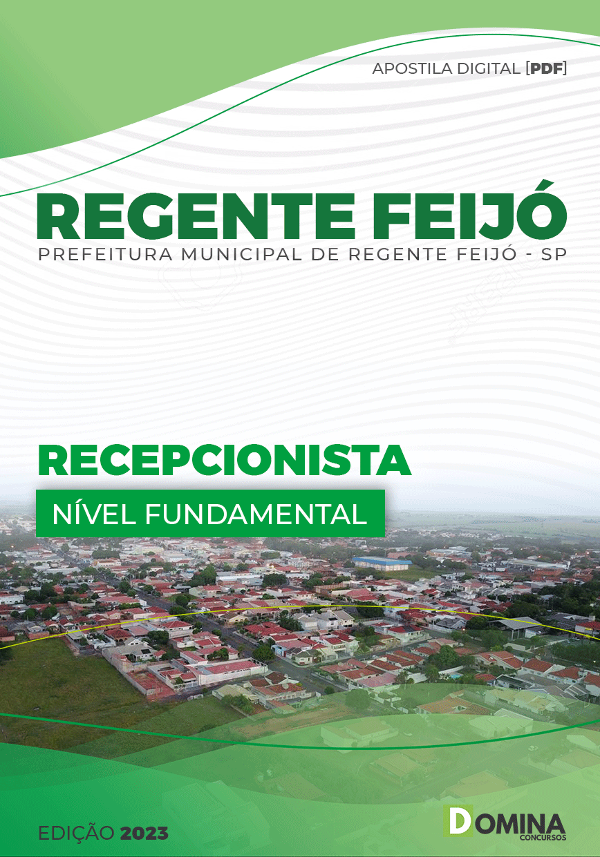 Apostila Concurso Pref Regente Feijó SP 2023 Recepcionista