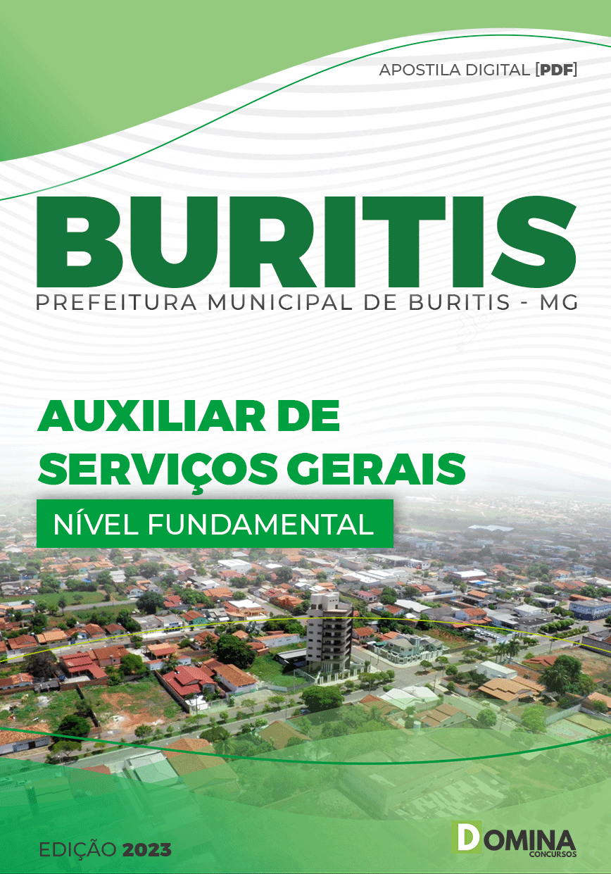 Apostila Concurso Pref Buritis MG 2023 Auxiliar Serviços Gerais