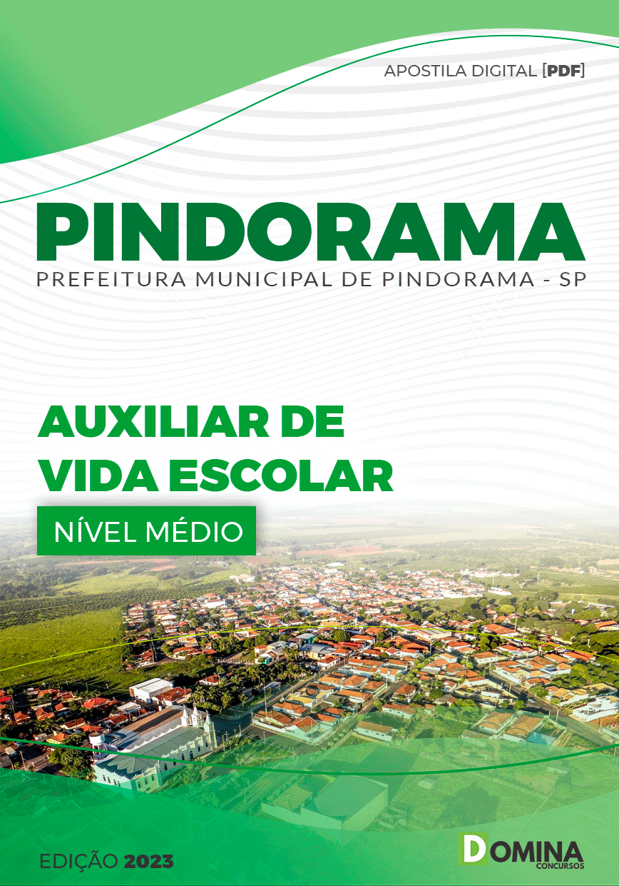 Apostila Concurso Pref Pindorama SP 2023 Auxiliar Vida Escolara
