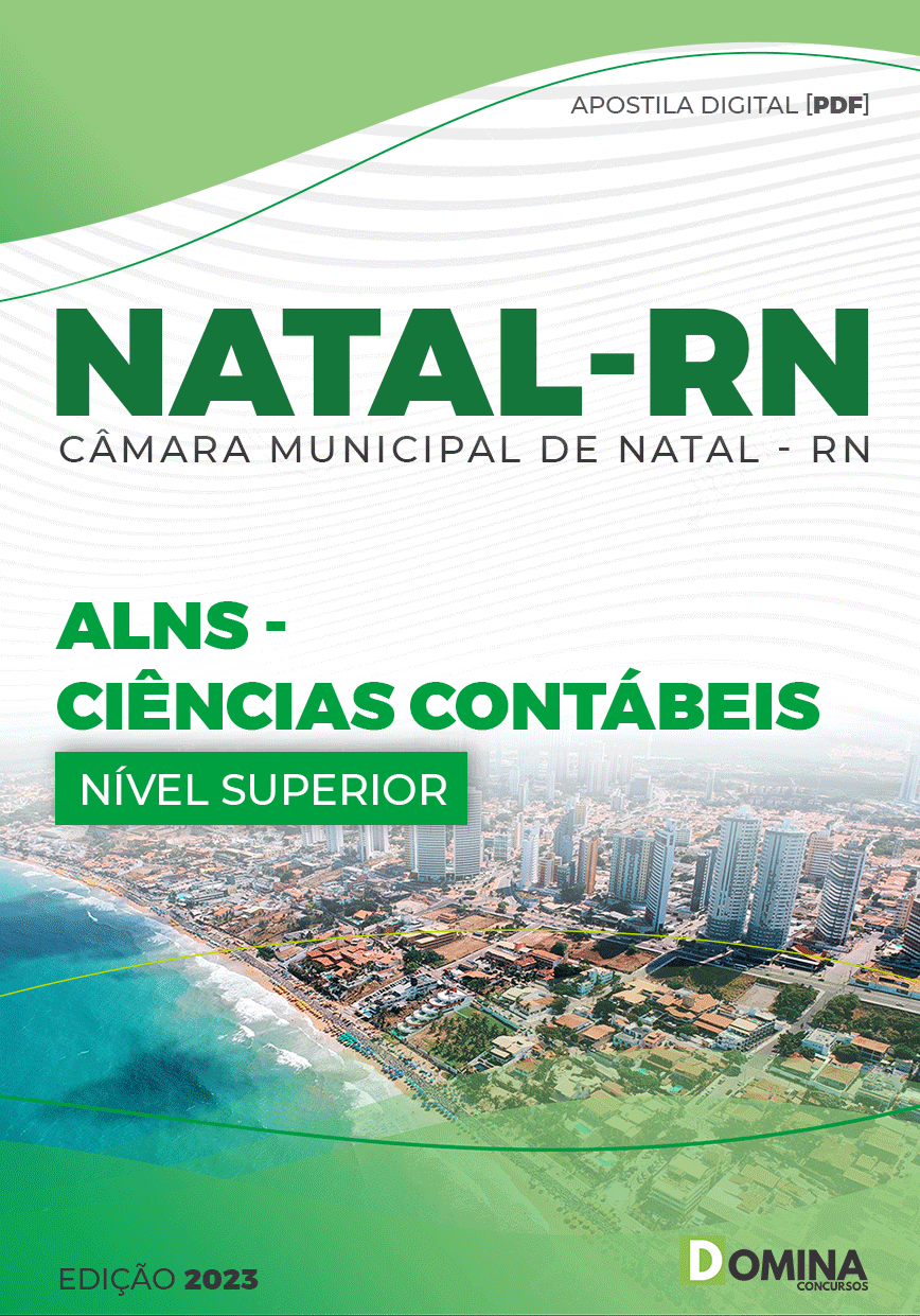 Apostila Digital Câmara Natal RN 2023 Ciências Contábeis